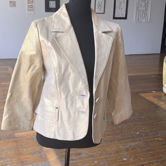 Newport news, gold metallic jacket - Picture 3 of 7